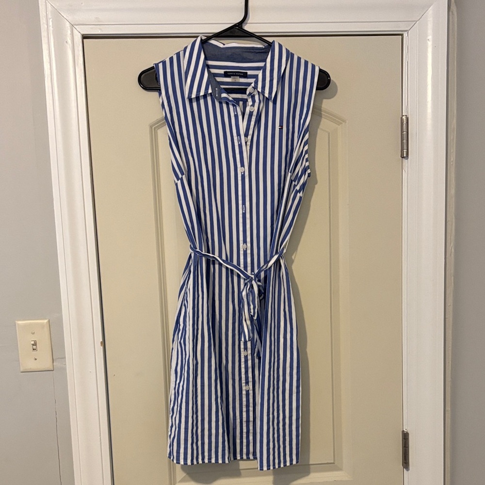 Tommy Hilfiger Striped Sleeveless Dress